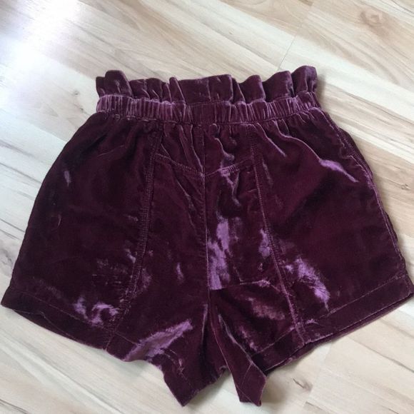Free People & Jen's Pirate Booty Velvet Shorts XS - Picture 5 of 5